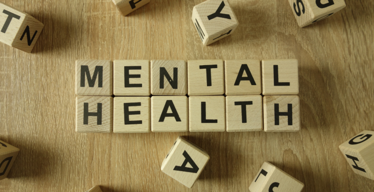 building blocks spelling out Mental Health
