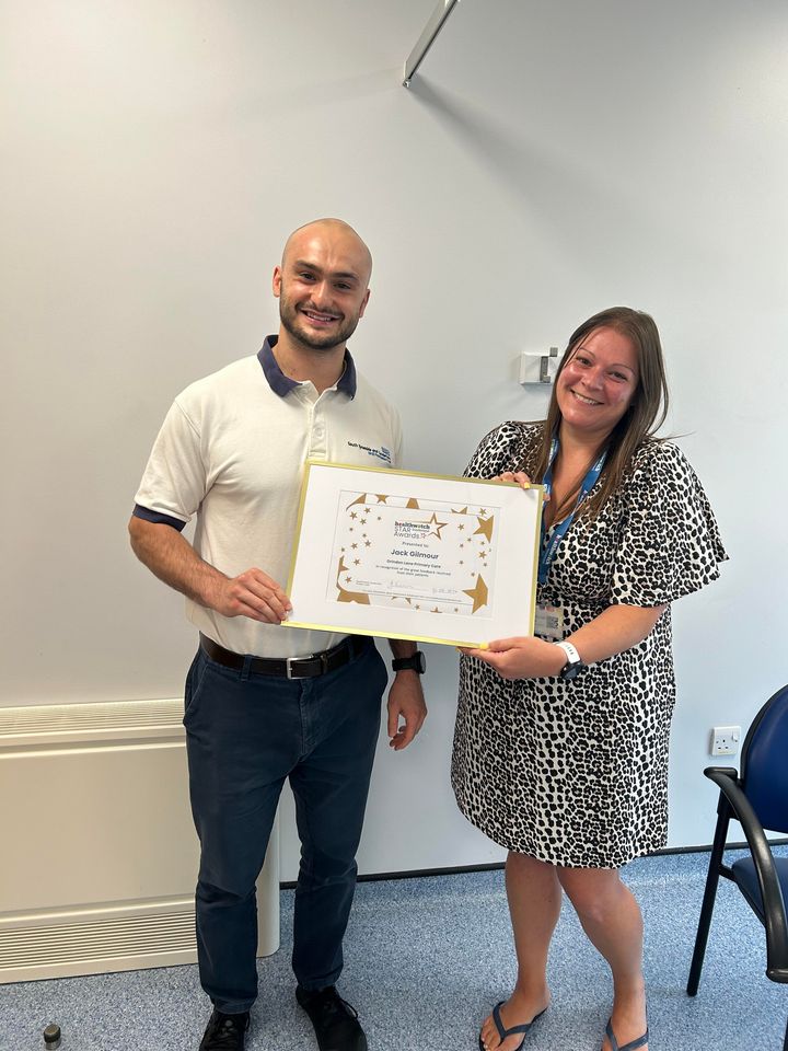 star award being presented to recipient