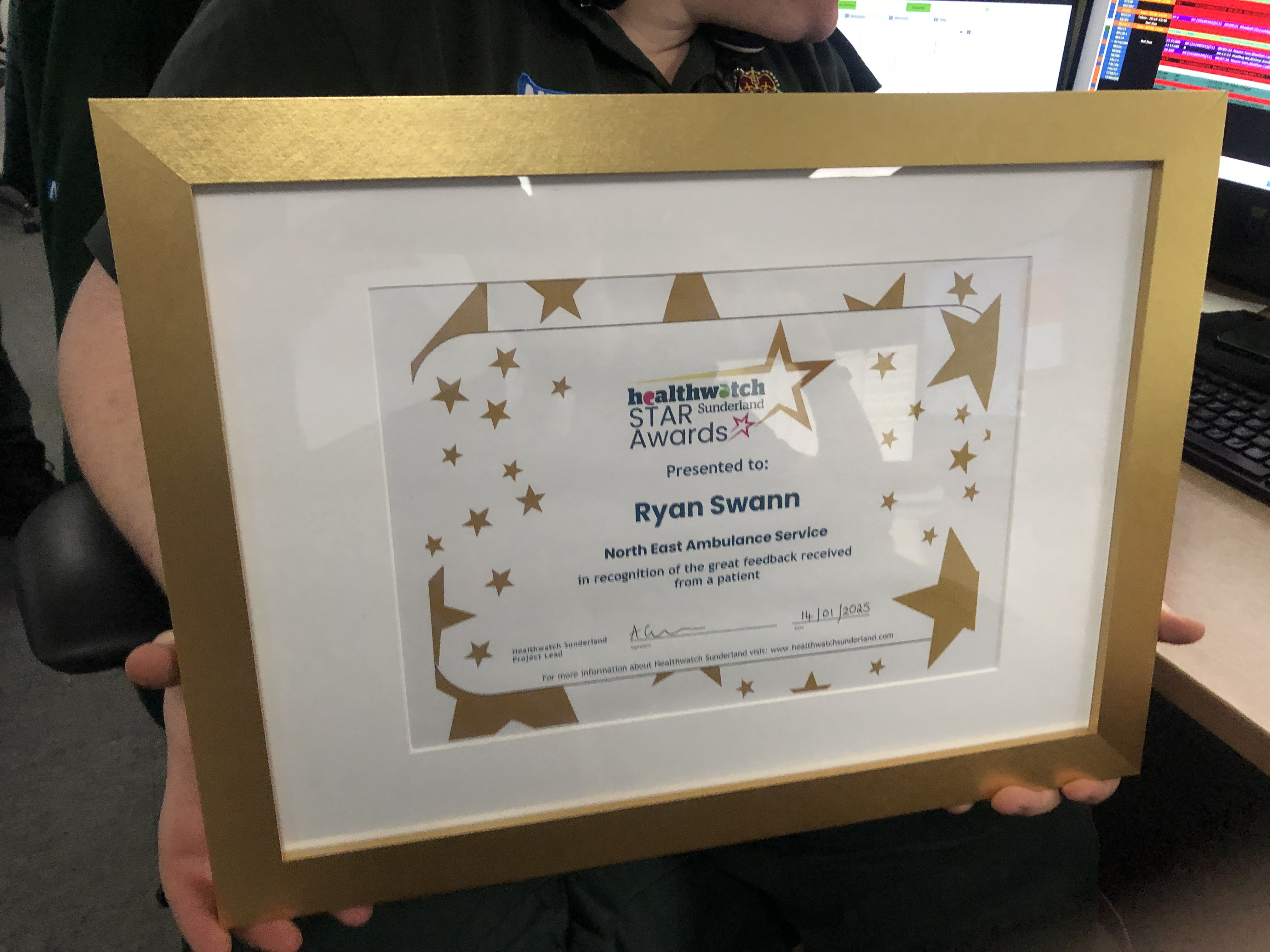 A person holding a certificate