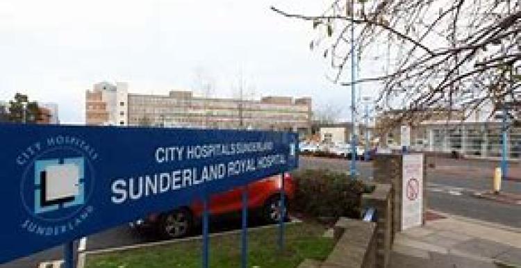 Sunderland Royal Hospital and name sign 