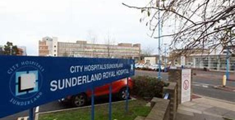 Sunderland Royal Hospital and name sign