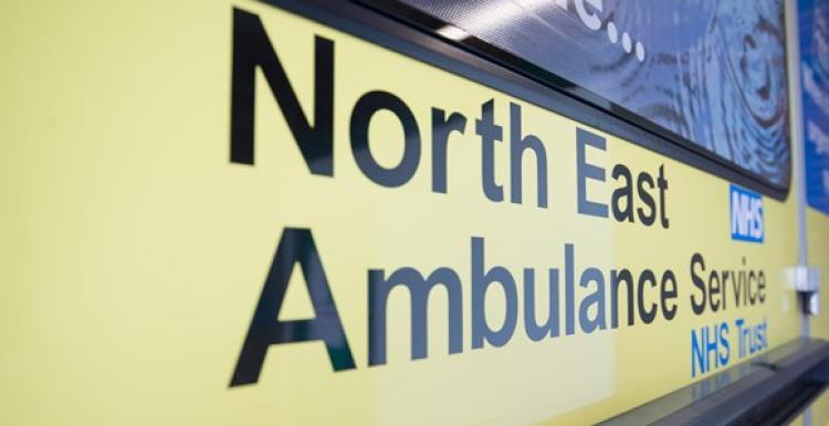 North East Ambulance Service sign