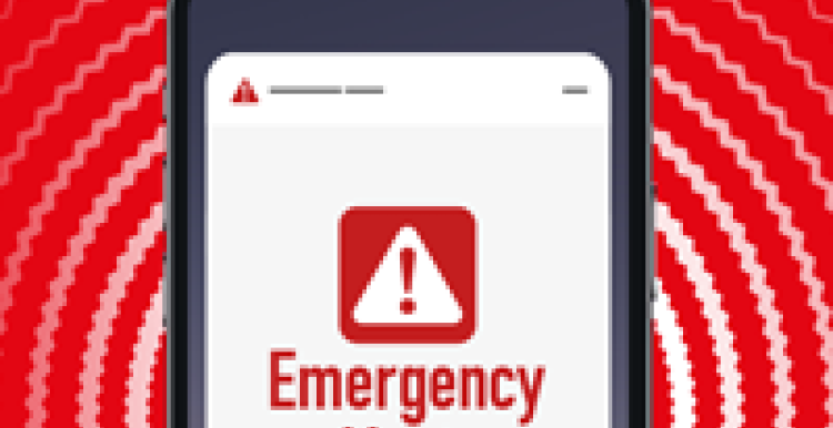 Graphic image of a mobile phone