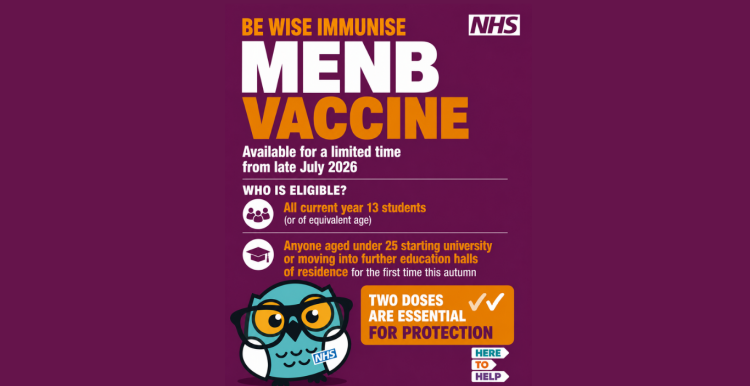 Graphic image of the MENB Immunise campaign