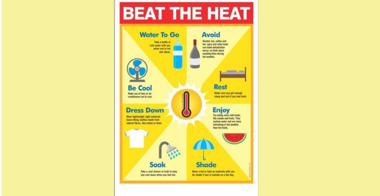 Graphic image of Beat The Heat campaign