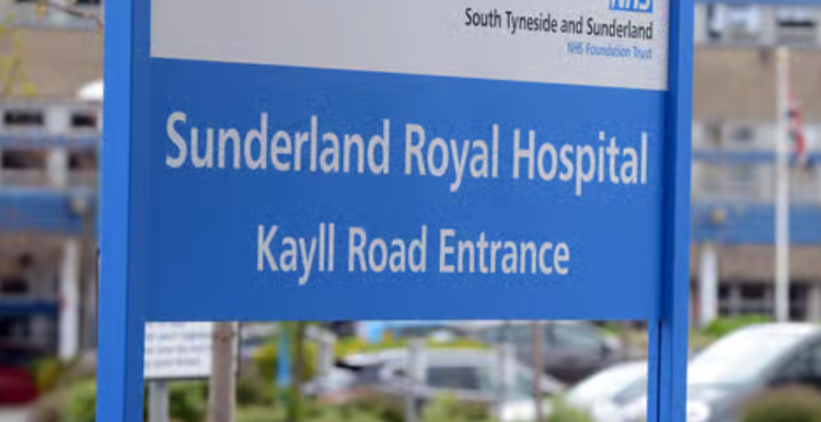 Outside the Sunderland Royal Hospital