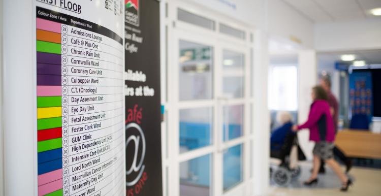 Inside a hospital