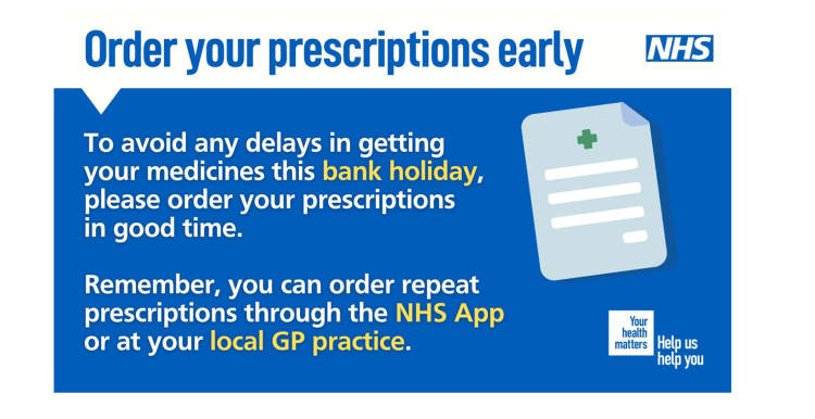 Order prescriptions early graphic image