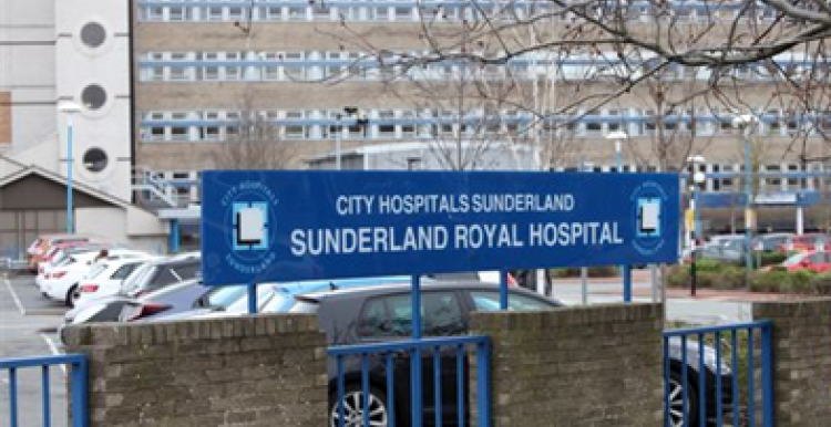 Front of the Sunderland Royal Hospital