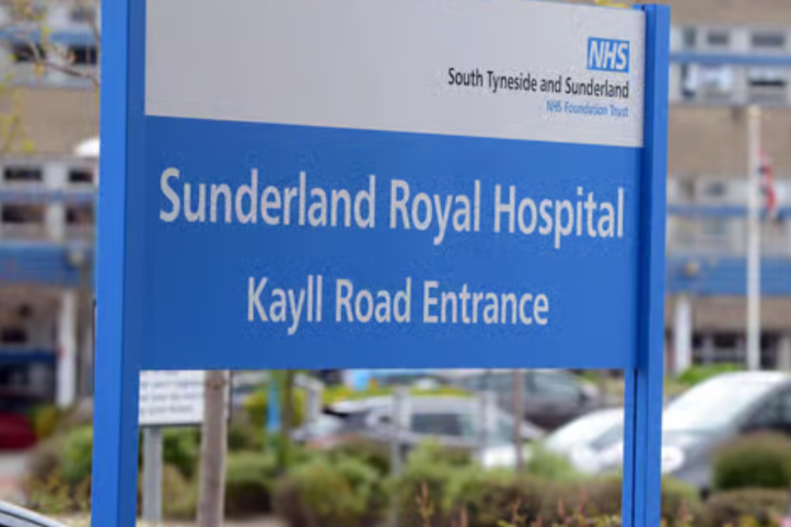 Outside the Sunderland Royal Hospital