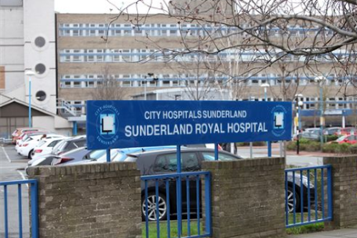 Front of the Sunderland Royal Hospital