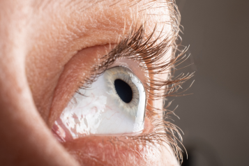 Close up image of a person's eye