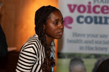 A Lady at a conference