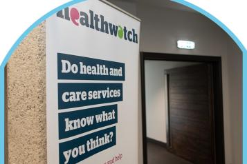 Image of a display banner displayed in a corridor