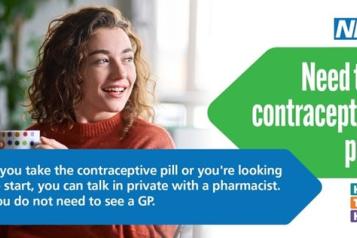NHS flyer, woman looking out of the window