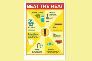Graphic image of Beat The Heat campaign