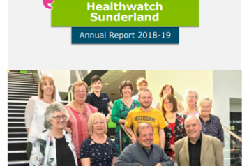 Healthwatch Sunderland report cover - Healthwatch staff, board and volunteers