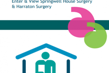 Front cover of Healthwatch Sunderland report, graphic of man in front of a house