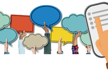 Graphic illustration of speech bubbles