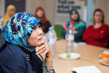 Woman at a Healthwatch event