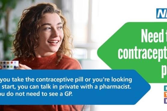 NHS flyer, woman looking out of the window