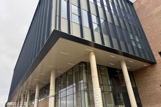 Outside the new Sunderland Eye Hospital