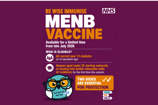 Graphic image of the MENB Immunise campaign