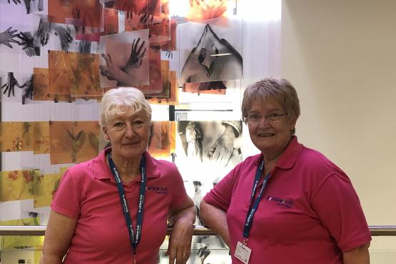 Volunteers at an event