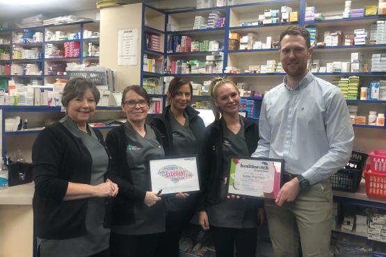 Houghton Kepier Pharmacy Star Award what they had to say
