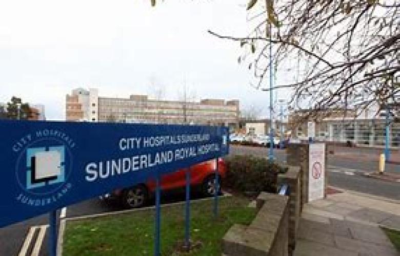 Sunderland Royal Hospital and name sign