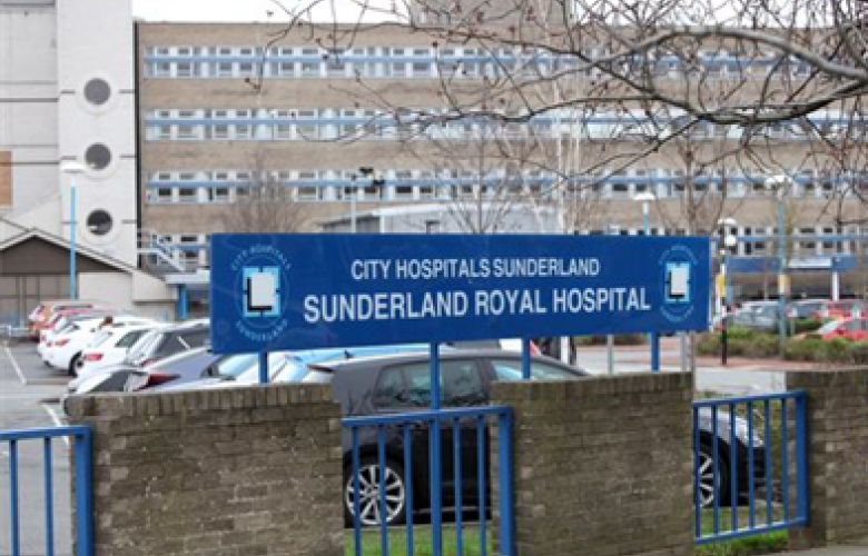 Front of the Sunderland Royal Hospital