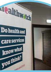 Image of a display banner displayed in a corridor